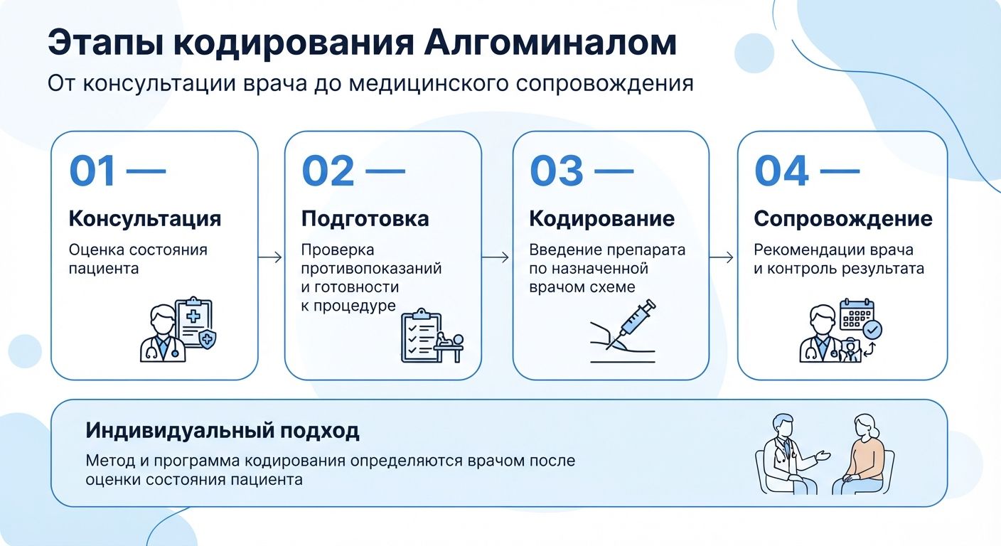 Кодирование препаратом «Алгоминал» в Норильске инфографика